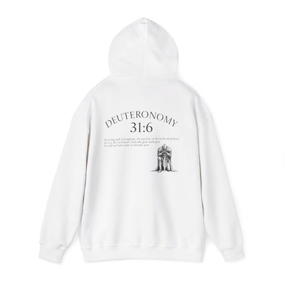 Deuteronomy 31:6 Scripture Hoodie