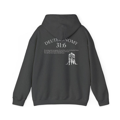 Deuteronomy 31:6 Scripture Hoodie