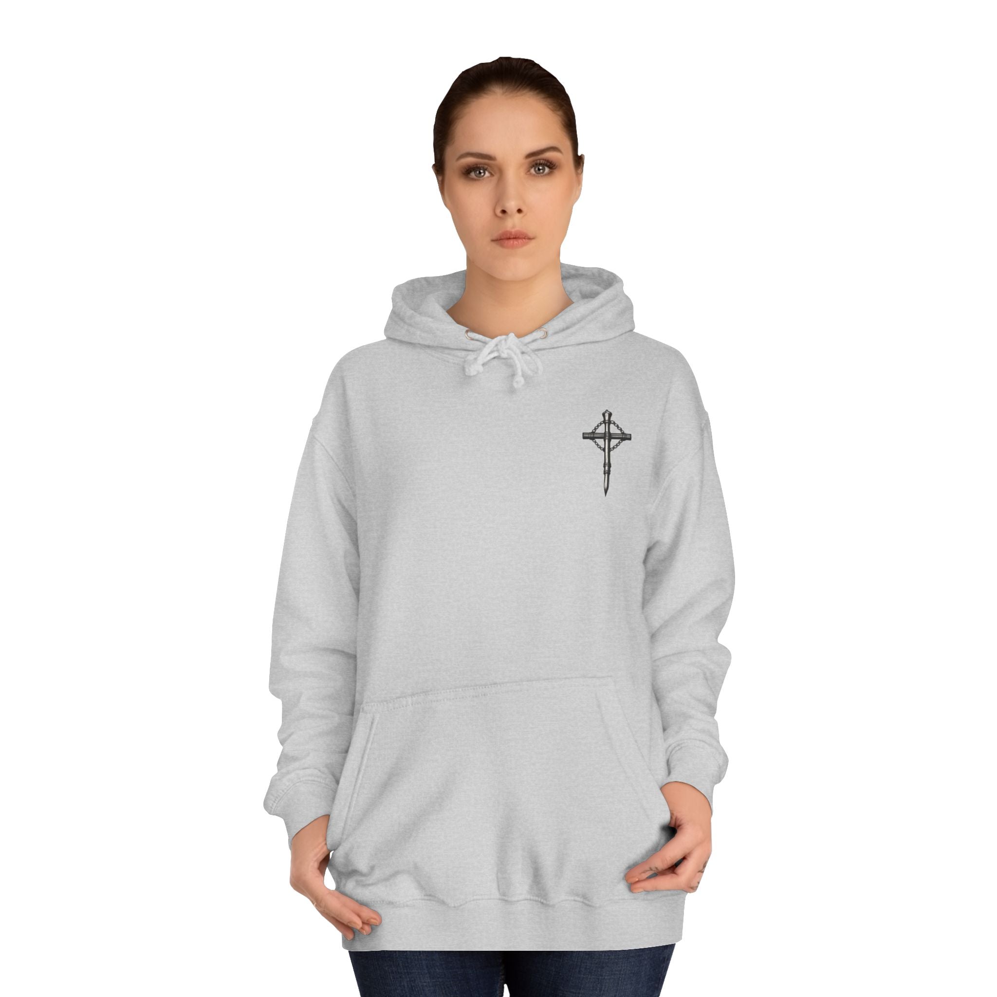 Praying Hands "Dominus Vobiscum" Salvation hoodie | Religious Cross Pullover