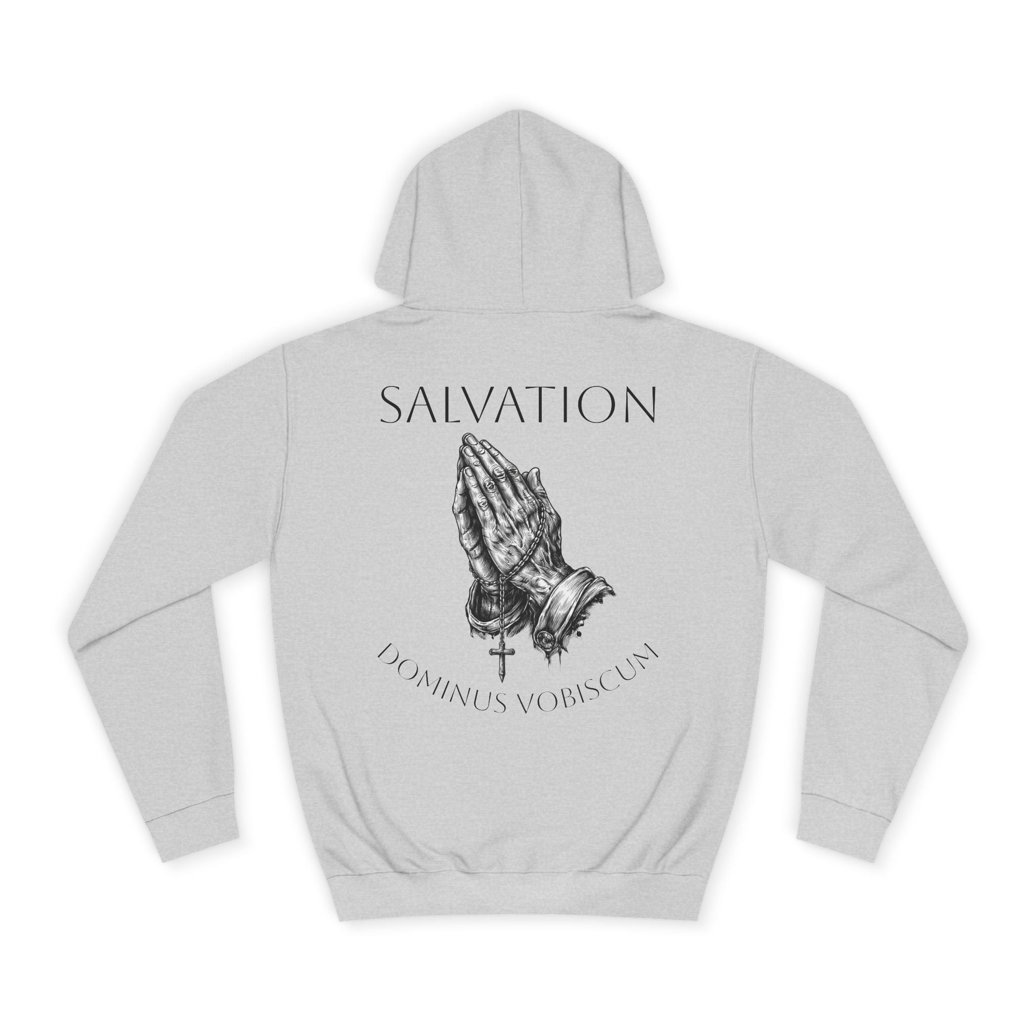 Praying Hands "Dominus Vobiscum" Salvation hoodie | Religious Cross Pullover