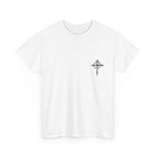 Deuteronomy 31:6 Scripture Cross T-Shirt | Bible Verse Christian Tee