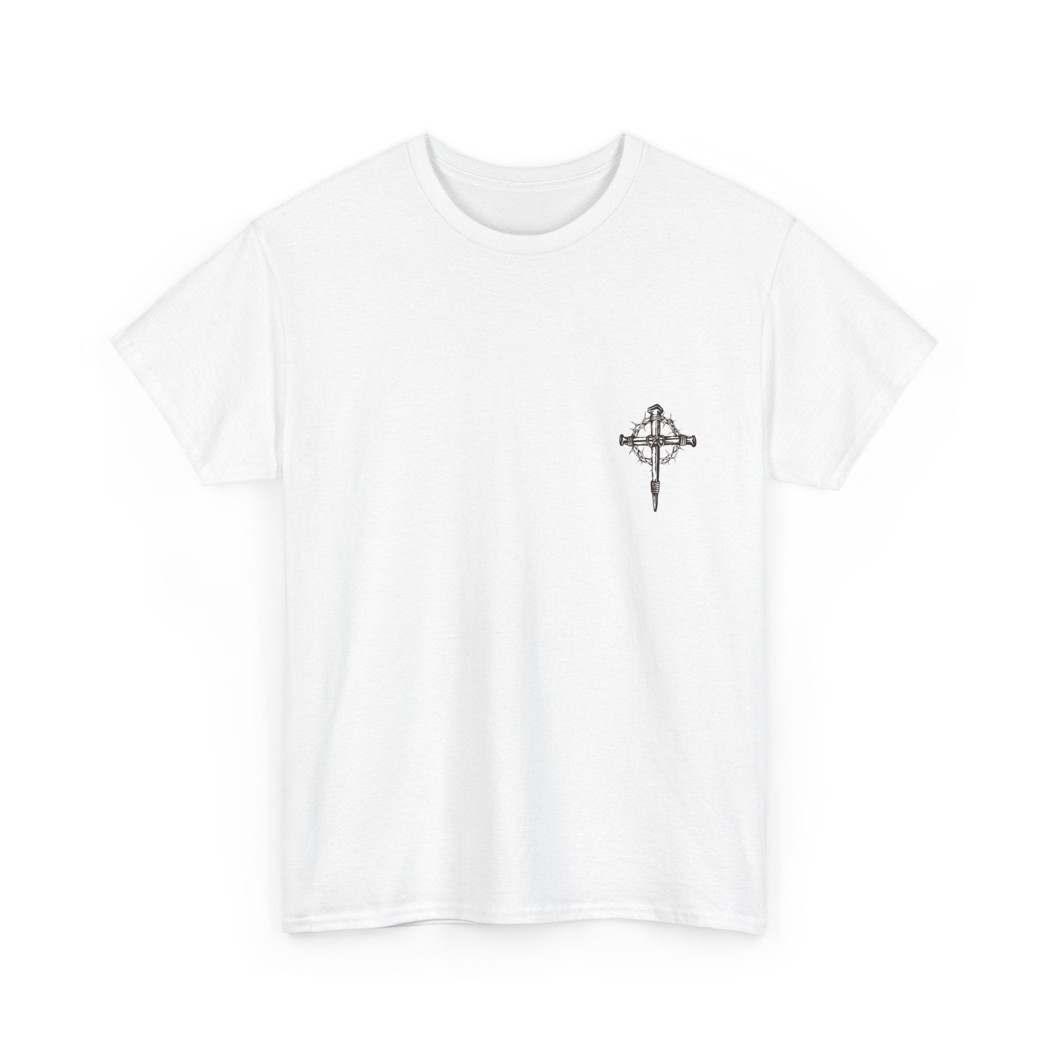 Deuteronomy 31:6 Scripture Cross T-Shirt | Bible Verse Christian Tee
