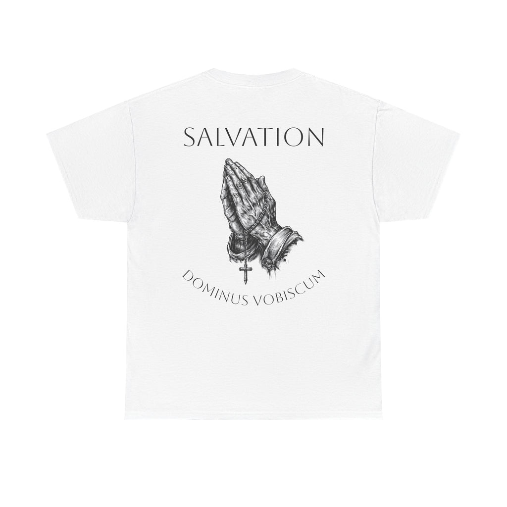 Praying Hands Dominus Vobiscum T-Shirt | Salvation Christian Tee
