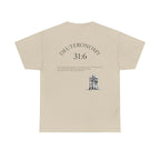 Deuteronomy 31:6 Scripture Cross T-Shirt | Bible Verse Christian Tee