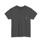 Deuteronomy 31:6 Scripture Cross T-Shirt | Bible Verse Christian Tee