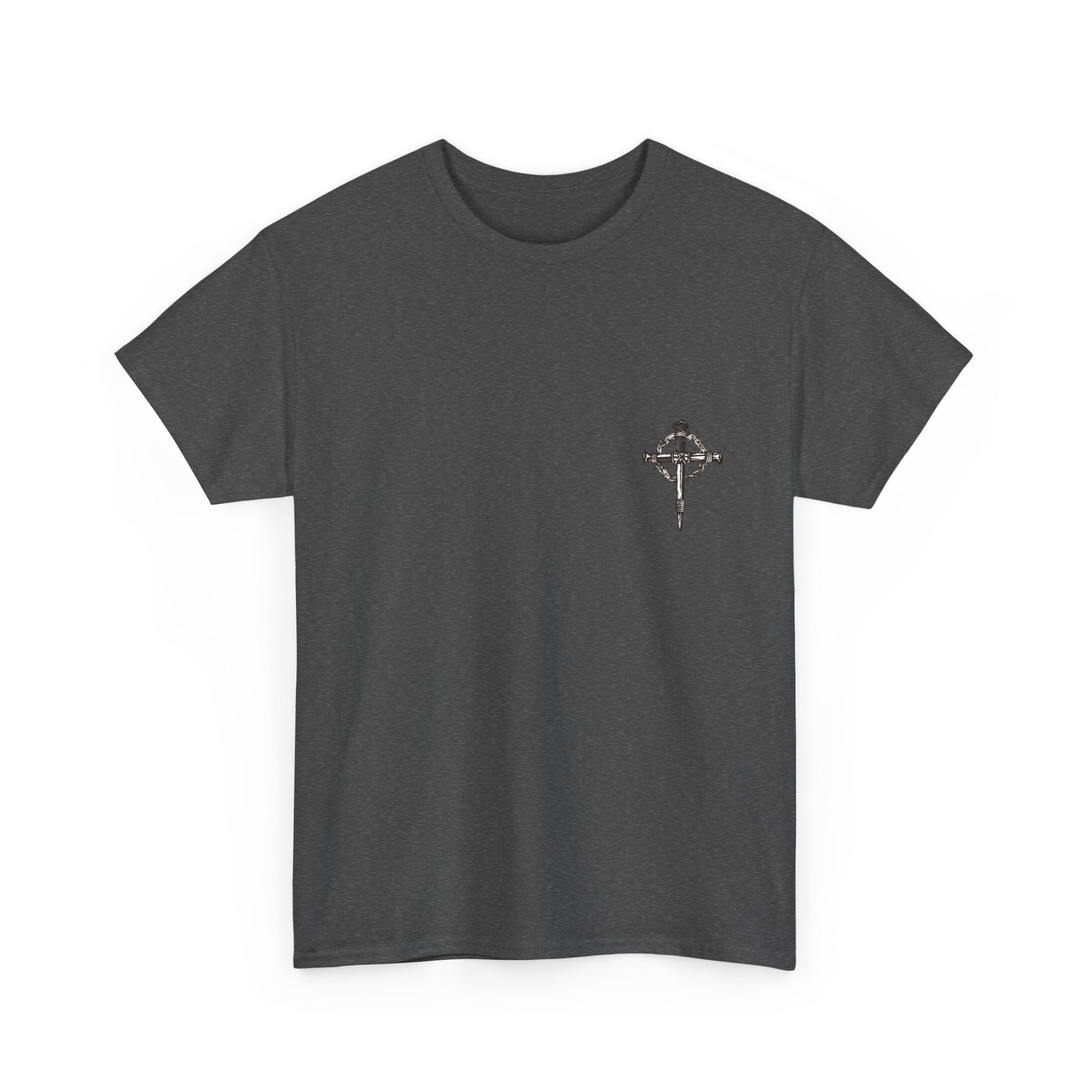 Deuteronomy 31:6 Scripture Cross T-Shirt | Bible Verse Christian Tee