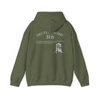 Deuteronomy 31:6 Scripture Hoodie | Faith Cross Illustration, Back Verse