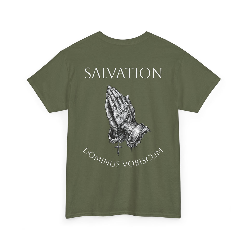 Praying Hands Dominus Vobiscum T-Shirt | Salvation Christian Tee