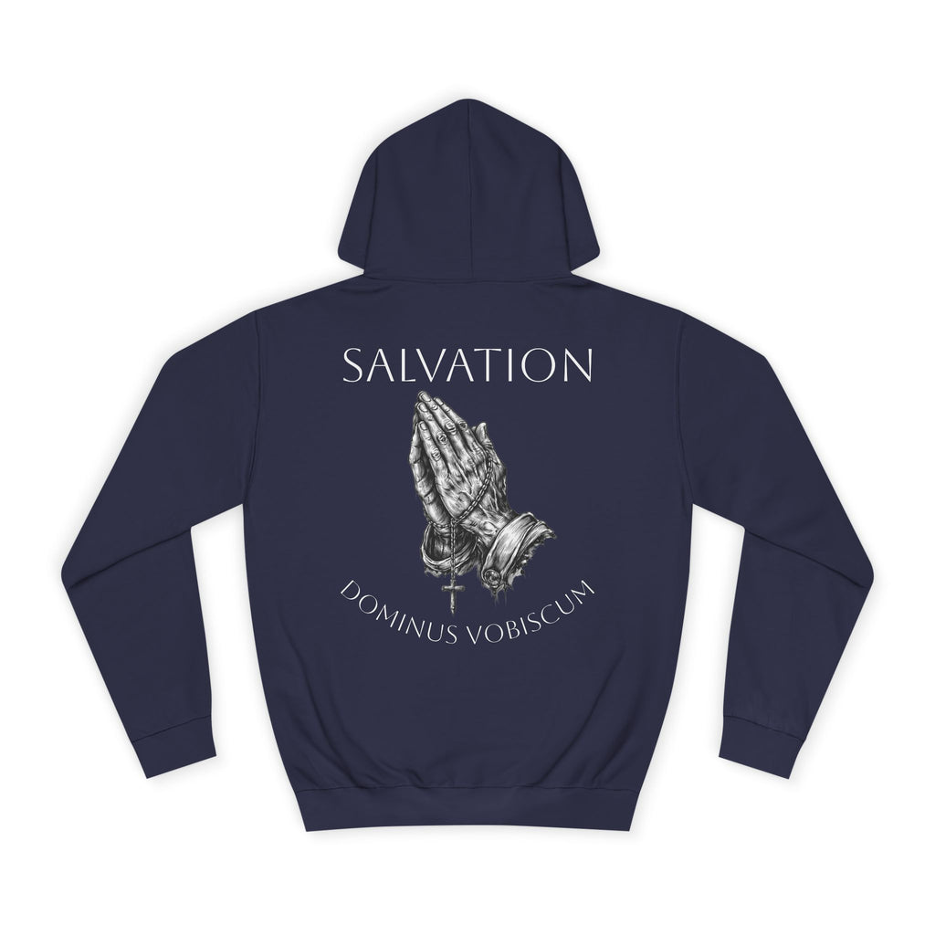 Praying Hands "Dominus Vobiscum" Salvation hoodie | Religious Cross Pullover