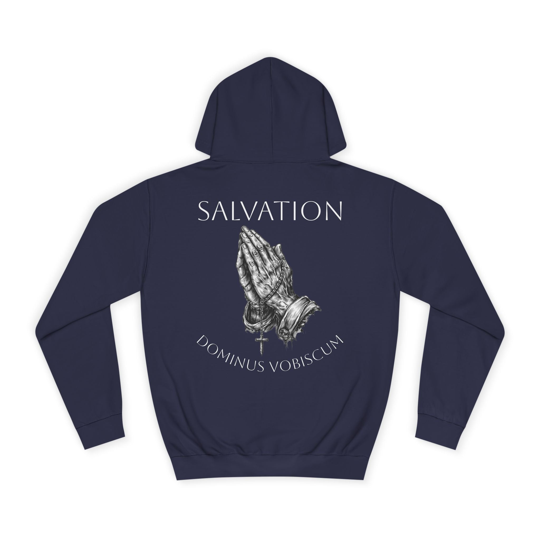Praying Hands "Dominus Vobiscum" Salvation hoodie | Religious Cross Pullover